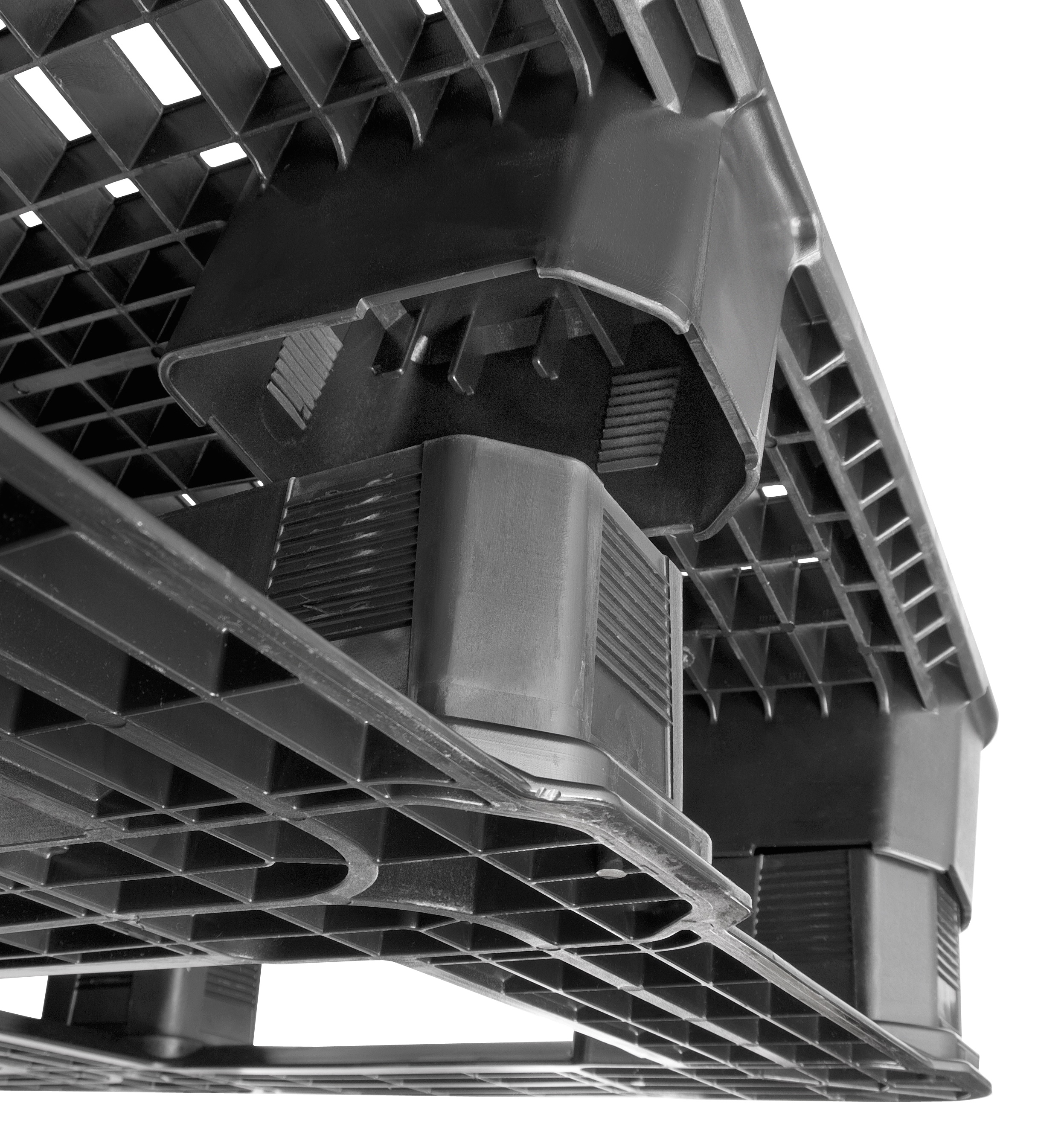 40 x 48 Double Leg Ratchet Rackable Pallet - Black Image 7